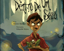 Um sapo dentro de um saco