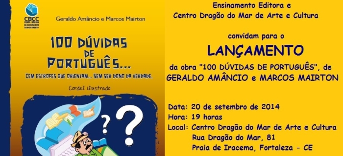 100 Dúvidas de Português – Lançamento